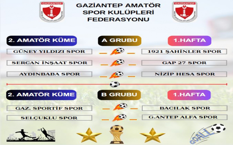 2. AMATÖR KÜME MAÇ PROGRAMI AÇIKLANDI.